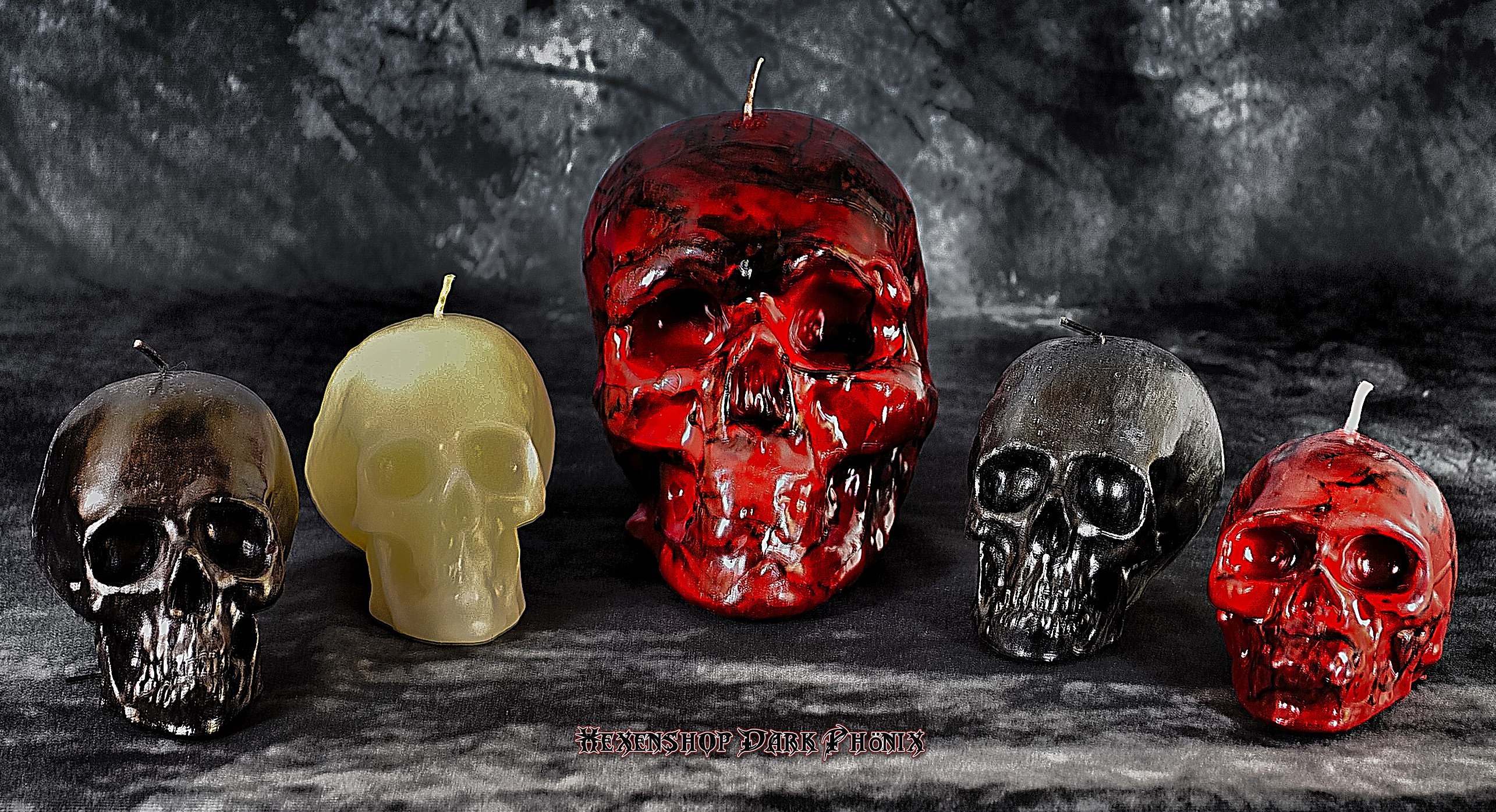 Hexenshop Dark Phoenix Schaedelkerzen Totenkopfkerzen Hexenshop Dark Phoenix Schaedelkerzen Totenkopfkerzen